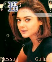 Preity Zinta Black Theme Simple