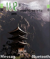 Acient China Black and Green Mobile Theme