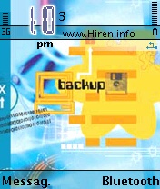 Backup Nice Blue Yellow Theme