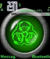 Bio Hazard Green Mobile Phone Theme