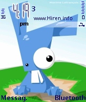 Blue Bunny Mobile Theme