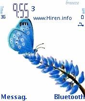 Blue Butterfly Cool Theme