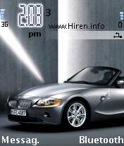 Bmw Z4 Silver Car Mobile Theme