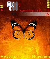 Butterfly Orange Mobile Theme