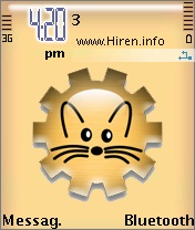 Cat Face Toon Light Gold Theme