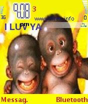 Chimps Chimpanzee Little Baby Mobile Theme