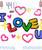 Colourful I Love You Animated Theme