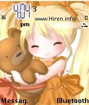 Cute Cartoon Girl Phone Theme