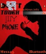 Dont Touch My Phone Red