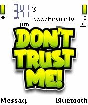 Dont Trust Me Mobile Theme