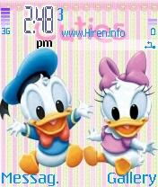 Duck Pink n Blue Cute Theme