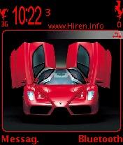 Enzo Ferrari Red Car Symbian Theme