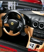 Ferrari Inside Nice Red Car Theme