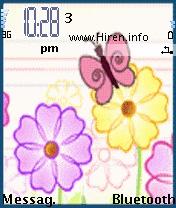 Flowers and Butterfly Mobile Theme