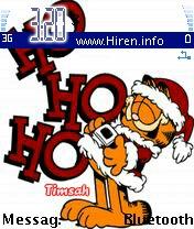 Garfield Santa Mobile Theme