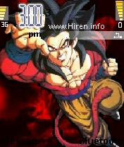 Goku Ssj4 Dra Red Blue Theme