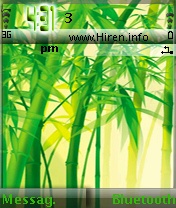 Green Bamboos Mobile Theme