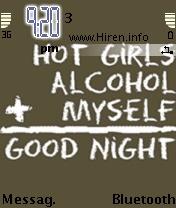 Huh Hot Girls Alcohol Myself Theme