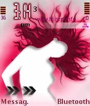 Lady Pink Series60 Theme