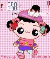 Mi Cartoon Pink Doll Theme