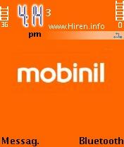 Mobinil Orange Mobile Theme