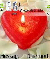 Nice Heart Candle Theme