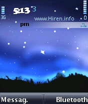 Night Nice Blue Mobile Theme