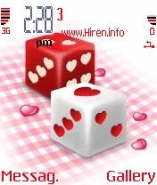 Opaque Hearts Dice Mobile Theme