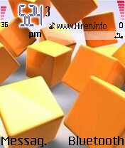 Orange Cubes Mobile Theme