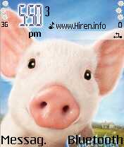 Pig Mobile Phone Theme