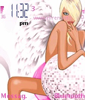 Pink Haven Angel Mobile Theme