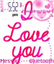 Pink I Love You Excellent Theme