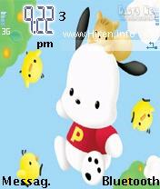 Pochacco Purple Mobile Theme