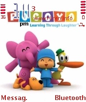 Pocoyo Colourful Cartoon Mobile Theme