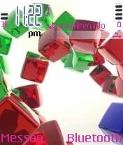 Red and Green Cubes Theme