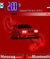 Red Bmw Super Car Mobile Theme