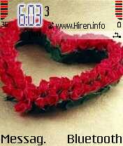 Red Roses Heart S60 Theme