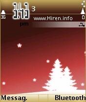 Red Xmas Cristmas Mobile Theme