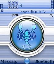 Scorpio Star Sign Mobile Theme