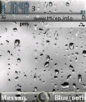 Silver Drops Nice Phone Theme