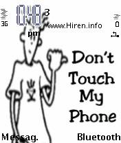 Skudo Dont Touch My Phone Mobile Theme