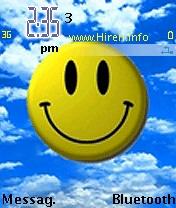 Smiley Big Yellow Smile Mobile Theme