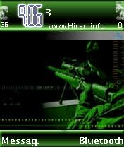 Sniper Dark Green Mobile Theme