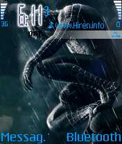 Spiderman 3 Black n Red Mobile Theme