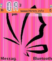 Stripes Pink Symbian Theme