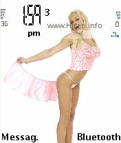 Strokes Sexy Babes in Pink Mobile Theme