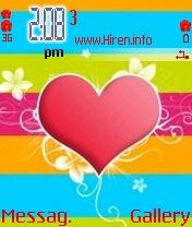 Superb Heart Love S60 Mobile Theme