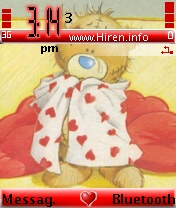 Tatty Snuggle Teddy Bear Red Theme