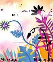 Tropical Flowers Mobile Theme