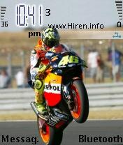 Valentino Rossi Riding Bike Style